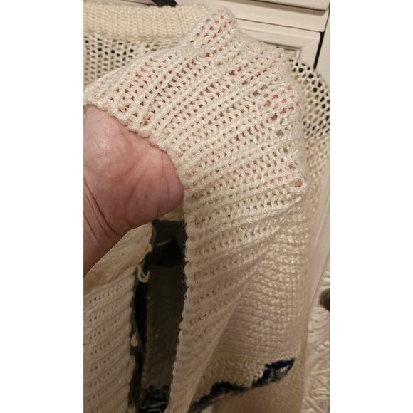 Vintage Oversized Knit Geometric Design Sweater by Forum - Size M - Picture 7 of 7